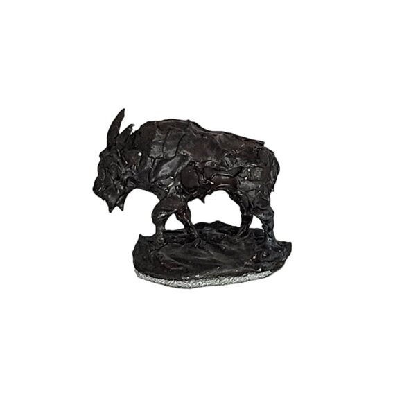 Leigh Aldrich Bronze Mountain Goat Miniature Figurine 1993 Sculpture - Picture 1 of 8